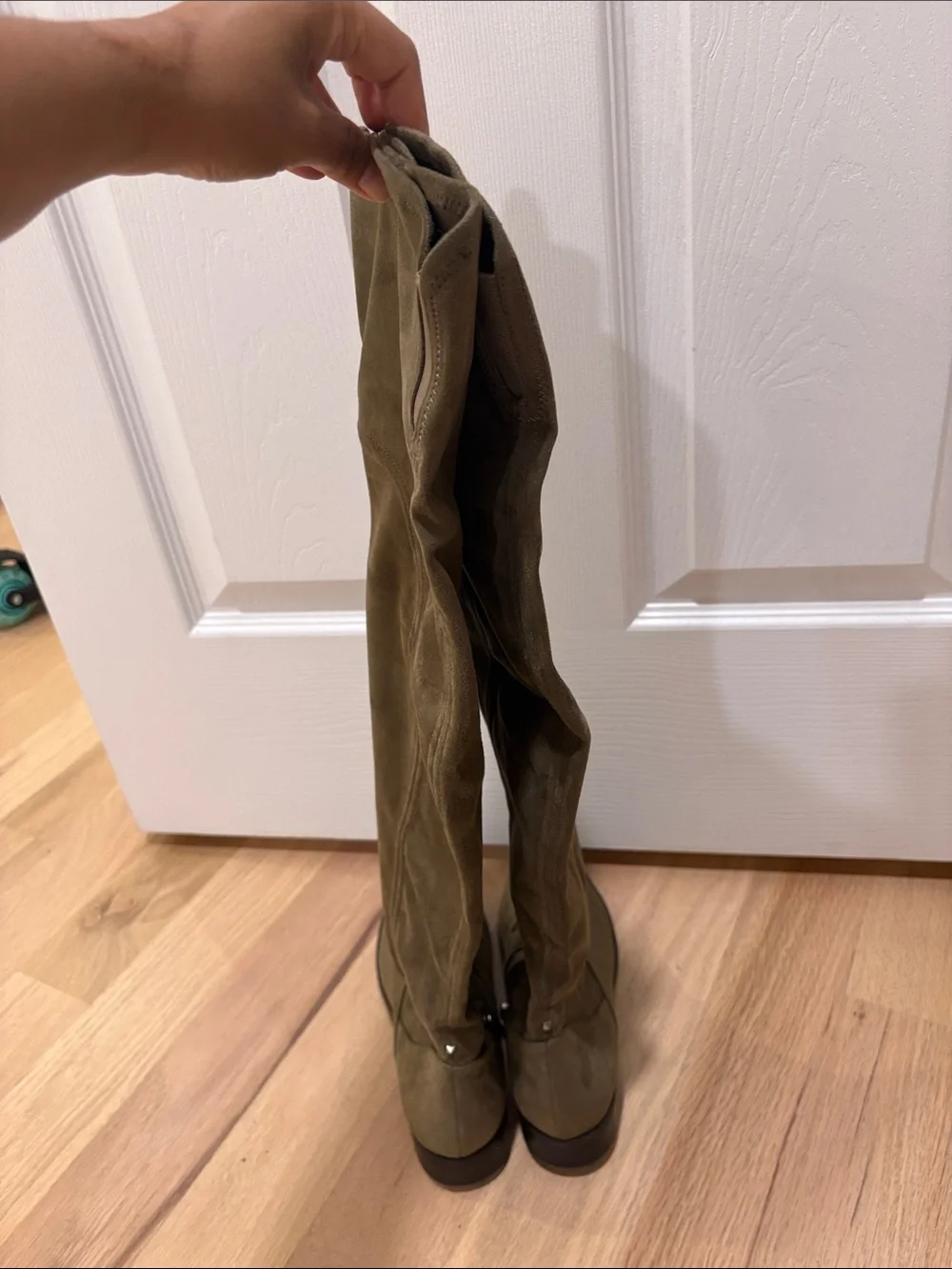 Marc Fisher Olive Over-the-Knee Suede Boots